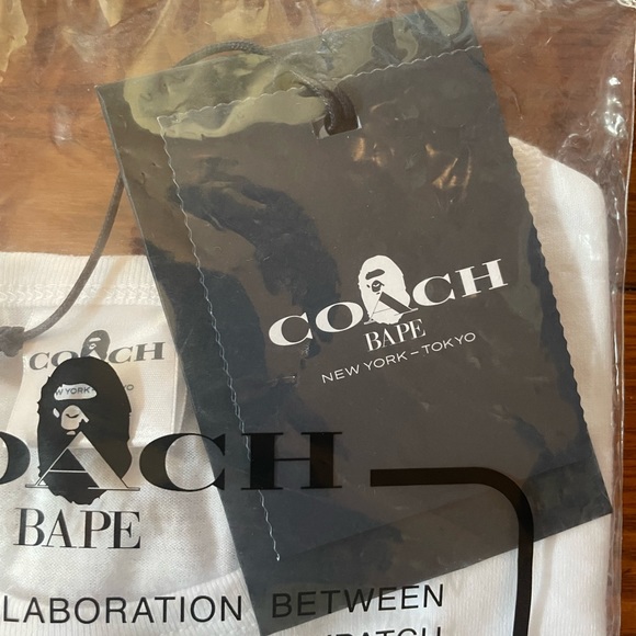 NWT Bape x Coach Tee size xs, S and M - women exclusive collaboration - Picture 5 of 7